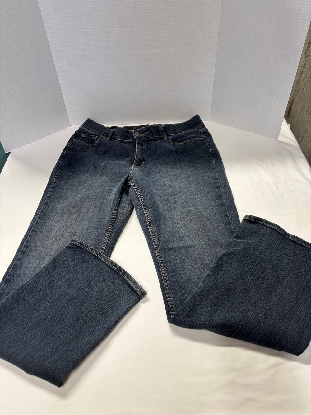 Dark Wash Women's Bootcut Jeans - Navy Blue